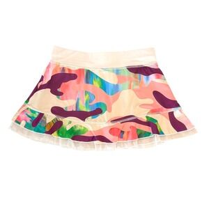 Sofibella UV Colors Skort XS Colorful Camo Pickleball Tennis Skirt Athletic